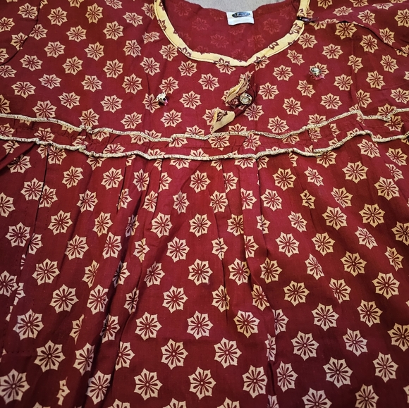 Ethnic Maxi Dress | Women's Dress | Pink and Blue| New, never worn - Picture 2 of 3